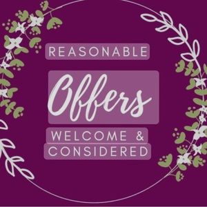 Reasonable Offers Welcome & Considered